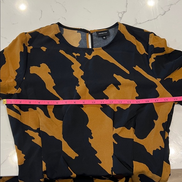 Who What Wear - Black and Tan Long Sleeve Maxi Dress - Sz M - Picture 7 of 7